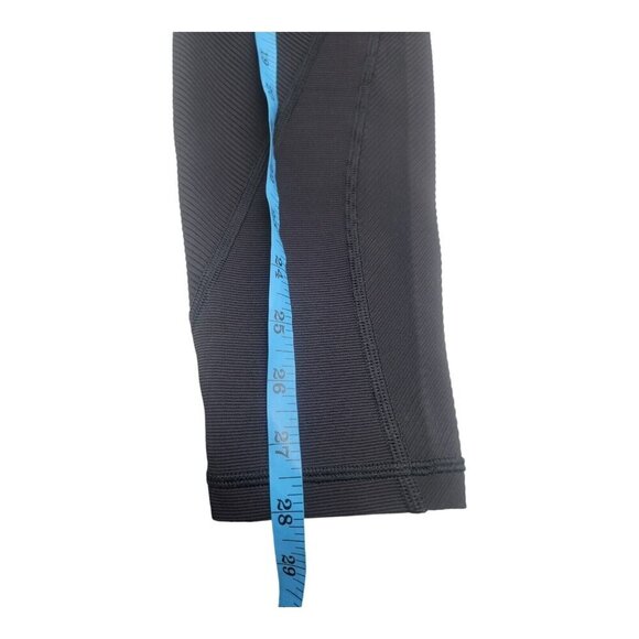 Lululemon Legging Women 8 Black Wunder Under Hi-Rise 28" Rib Crossfit Athleisure - Picture 4 of 9